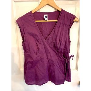 Purple Gap Wrap Shirt